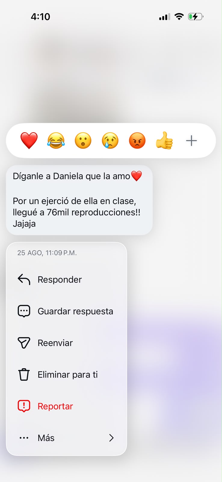 Testimonio de una estudiante del curso